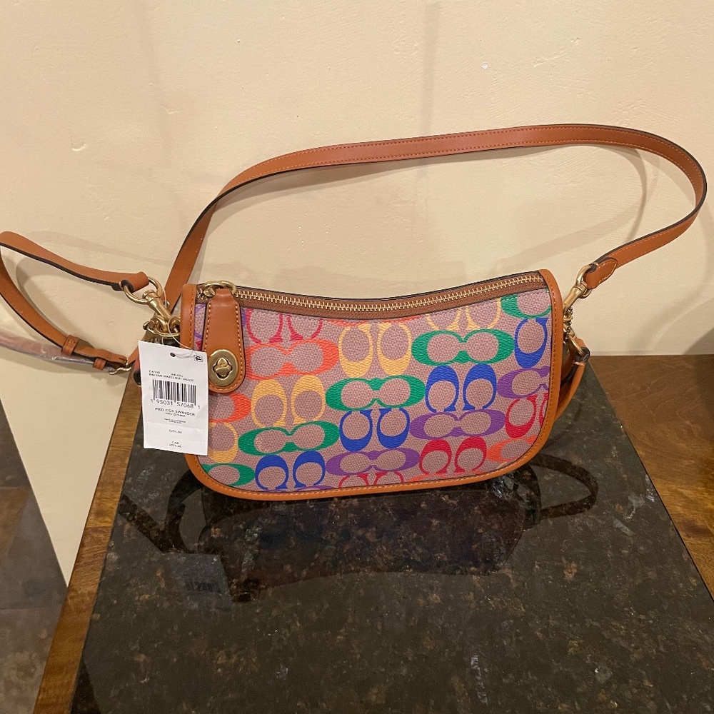 NWT Coach Multi-Colored Cross Body